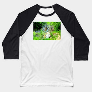 Ambro river flowing down in waterfall Baseball T-Shirt